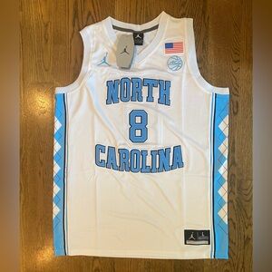Caleb Wilson North Carolina Tar Heels Jersey Size large Unc White Stitched!